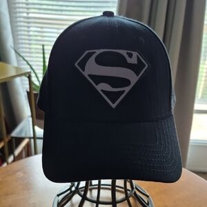 Superman Black Logo Cap